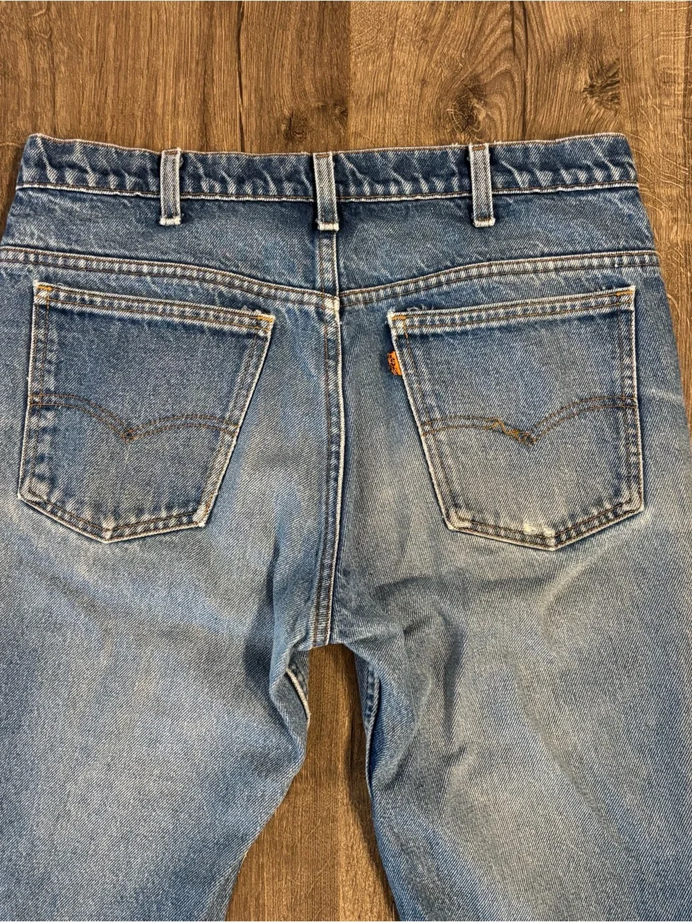 Vintage 70’s? Levi's Orange Tab 575 Blue Bell Bottom High Waist Jeans Mens 32x34
